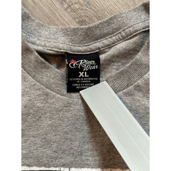 Vtg Niagra Falls T-Shirt Tourist Canada River Wear XL Gray Print Travel Canadian - Picture 4 of 6